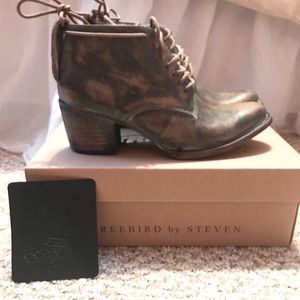 Free People Free Bird heeled booties